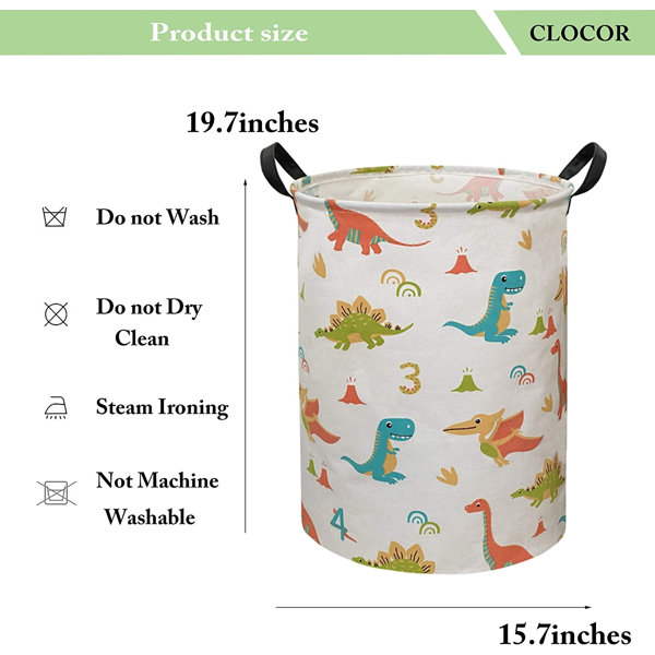 Dreaweet 3D Dinosaur Storage Basket Organizer for Bathroom Bedroom